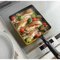 カクセー IH対応フライパン ダンデライパンスクエア 22×19cm DL-02 1個（直送品）