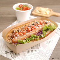 東罐興業 惣菜容器 R-L 長方形トレー クラフト 31931459 1ケース(600個(50個×12))（直送品）