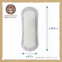 【生理用品】 ナプキン ふつうの日昼用 羽なし 25.5cm オーガニックコットン ナプキン 肌ケアタイプ 1パック（16個入）コットン・ラボ