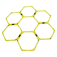 FALCON(ファルコン) トレーニング ウォーミングアップ ラダーハードルマルチセット イエロー×ブラック PWF053 1個（直送品）