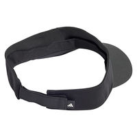 adidas(アディダス) 帽子 日除け クライマクール バイザー OSFZ ブラック／ホワイト KQC80 1セット（2個）（直送品）