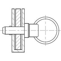 東京パーツセンター ラクテム ボールロックピン ショートタイプ φ10ー20 LPSS10-20 1個 689-3504（直送品）