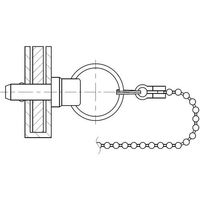東京パーツセンター ラクテム ボールロックピン 脱落防止チェーン付 φ8ー10 LPSSC8-10 1個 689-3477（直送品）