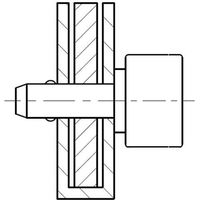 東京パーツセンター ラクテム ボールロックピン ショートノブタイプ φ12ー10 LPSSN12-10 1個 689-3531（直送品）