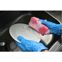 キッチンスポンジ 泡立ちますポンジ 抗菌 イエロー 日本製 1セット（1個×5）丸善化工