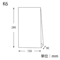 シモジマ ファンシーバッグ K6 エコデュオWH 002698160 1袋(50枚)