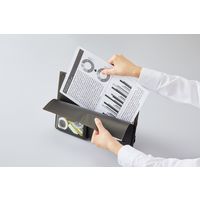 コクヨ 2つ折りドキュメントファイル<BIZRACK>(ミニポケット付き) ブラウンブラック フ-BRFLD950D 1冊