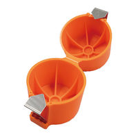 ファイン エッグオープナー 卵割り器 パカッと生たまご オレンジ FINー1156 1個