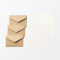 無印良品 レターセット クラフト 封筒３枚 便箋６枚 1セット（1袋×2） 良品計画