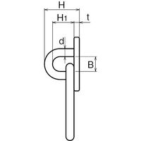 浅野金属工業 座付丸環/6 AK4030 1個（直送品）