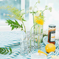 ダルトン 花瓶 リンクチューブベース ガラス シルバー 414189 1個（直送品）