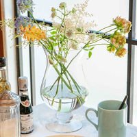 ダルトン 花瓶 ガラスベースE コンストリクション L 直径16.5×高さ30.5cm 414191 1個（直送品）