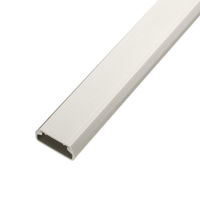 サンワサプライ  壁用ケーブルモール（幅33mm、角型、ミルキーホワイト） CA-KK33MW（直送品）