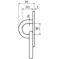 浅野金属工業 パッドアイリング/8 AK4057 1セット(10個)（直送品）