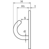浅野金属工業 オープンパッドアイ/6 AK3021 1セット(10個)（直送品）