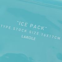保冷ジェル保存袋3点セット ブルー LAKOLE/ラコレ