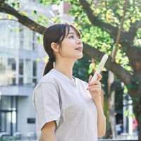 ライフオンプロダクツ 軽量スリムハンディファン リリーホワイト LCAF015-LW 1台