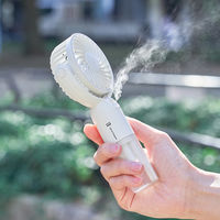 ライフオンプロダクツ ミストハンディファン リリーホワイト LCAF016-LW 1台