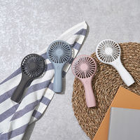 ライフオンプロダクツ 軽量スリムハンディファン ダークグレー LCAF015-DG 1台