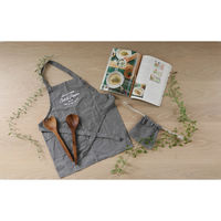 不二貿易 お手伝いエプロン Salt&Pepper チャコール 71953 1枚