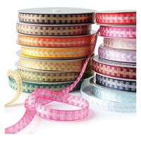 小西リボン クリスタルチェックリボン KR1010-10-91 1巻