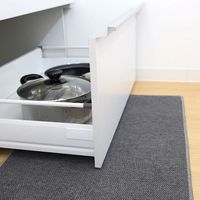 サンベルム キッチンマット 約奥行47×幅240cm グレー Pally Pally K74211 1個