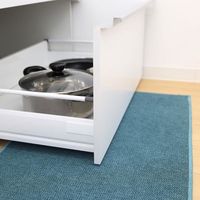 サンベルム キッチンマット 約奥行47×幅180cm ターコイズ Pally Pally K74148 1個