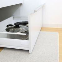 サンベルム キッチンマット 約奥行47×幅240cm アイボリー Pally Pally K74209 1個