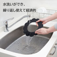 伸晃 ガスコンロ プロテクトシート フラワー ブラック ベラスコート KHPーFBK 1個