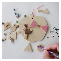 アイスタジオウッズ オーナメントをつくろう<リンゴ> 08-7613 1セット（直送品）