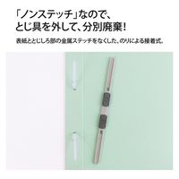 プラス フラットファイル2折 025F A4S BL 青 NO.025F 1セット(1冊×5)（直送品）