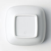 無印良品 白磁角鉢 中 約幅１１．５×奥行１１．５×高さ５ｃｍ 良品計画