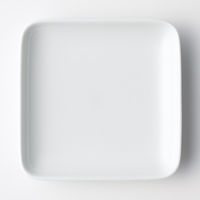 無印良品 白磁正角皿 小 約幅１２×奥行１２×高さ２ｃｍ 1セット（1個×2） 良品計画