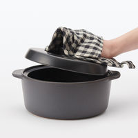 無印良品 麻平織 鍋敷きにもなる鍋つかみ ギンガムチェック 良品計画