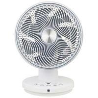 YAMAZEN 30cm サーキュレーター 上下・左右首振り リモコン式 風量3段階 切タイマー YAR-W304(W) 1台