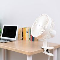 YAMAZEN 23cm クリップ扇風機 風量2段階 YCS-E232(W) 1台