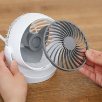 トップランド 卓上扇風機 羽根径9cm 風量5段階 360度角度調整 ホワイト SF-CC25WT 1台