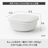 吉川国工業所 蒸気であたためる冷凍ごはん容器2個組　Ｇｒ ＬＢＫー21*2Ｐ_Ｇｒ 1セット