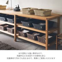 サンリツ KLEANE PLUS洗える抗菌素材の脱衣かご M ホワイト 　1セット（3個）