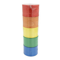 今村紙工 ポンポン 荷造り用 PEテープ 小巻5巻アソート PE150-A 1パック（5巻アソート）