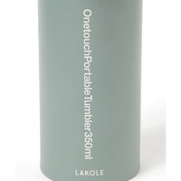 ワンタッチポータブルタンブラー(350ml) グリーン LAKOLE/ラコレ