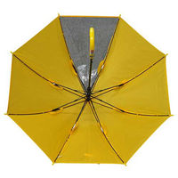 ハピラ 子供ジャンプ傘イエロー 窓付き 55cm H-616YE 1セット(5本)（直送品）