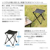 武田コーポレーション ライトスツール L ブラック LS21-L(BK) 1箱(12個入)（直送品）