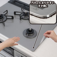 フレームカバー ビルトインコンロ用 汚れ防止テープ IH&ガスコンロ 隙間 クリア 1セット（1個×5）東洋アルミエコープロダクツ