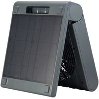 アピックスインターナショナル アピックス ソーラーパワーファン APFー565L APF-565L(GY) 1台