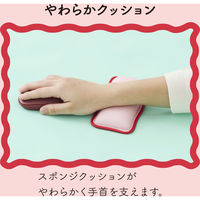 リストレスト パームレスト ショートサイズ 手首 負担軽減 ウェーブデザイン ピンク MOH-UKS01PN エレコム 1個（直送品）