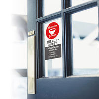 アルファ 5ヶ国語ステッカー 英語メニュー OK-CW00031 1枚（直送品）