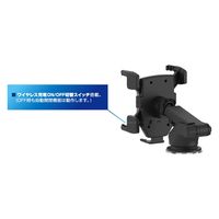 カシムラ 【車載用】吸盤タイプ自動開閉式ワイヤレス充電ホルダー KW-55 1台（直送品）