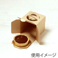 サガシキ ケーキ箱 エコクラフトデコ箱3号 H110 4582673772270 1セット(100枚入)（直送品）