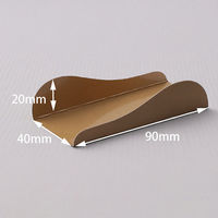 サガシキ ケーキプレート 長方形 ゴールド CPー131 4582673772591 1セット(1袋(100枚入)×5)（直送品）